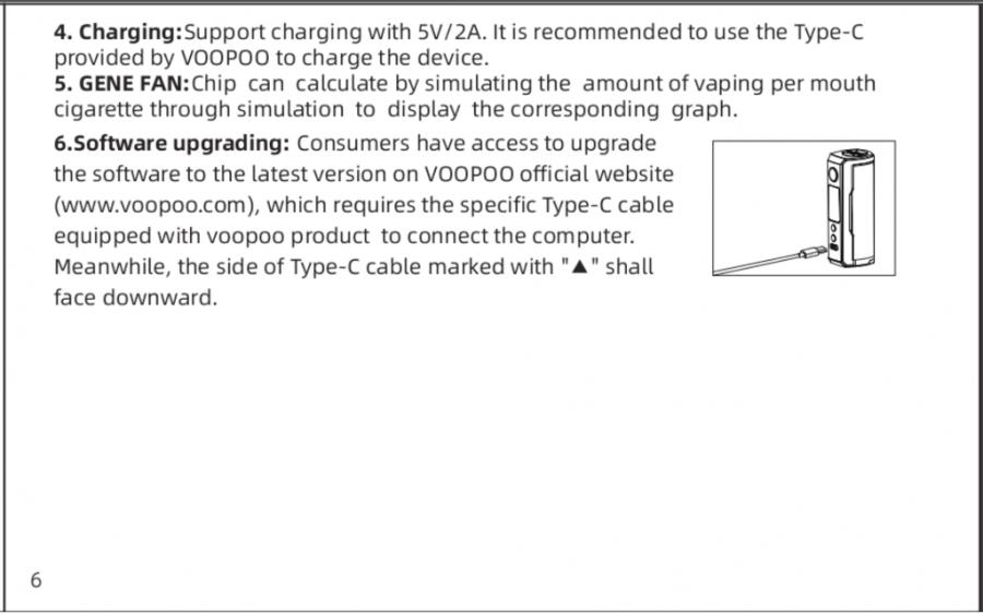Voopoo Drag X Plus Manual (from PDF, Page 6): Function Description (continued)